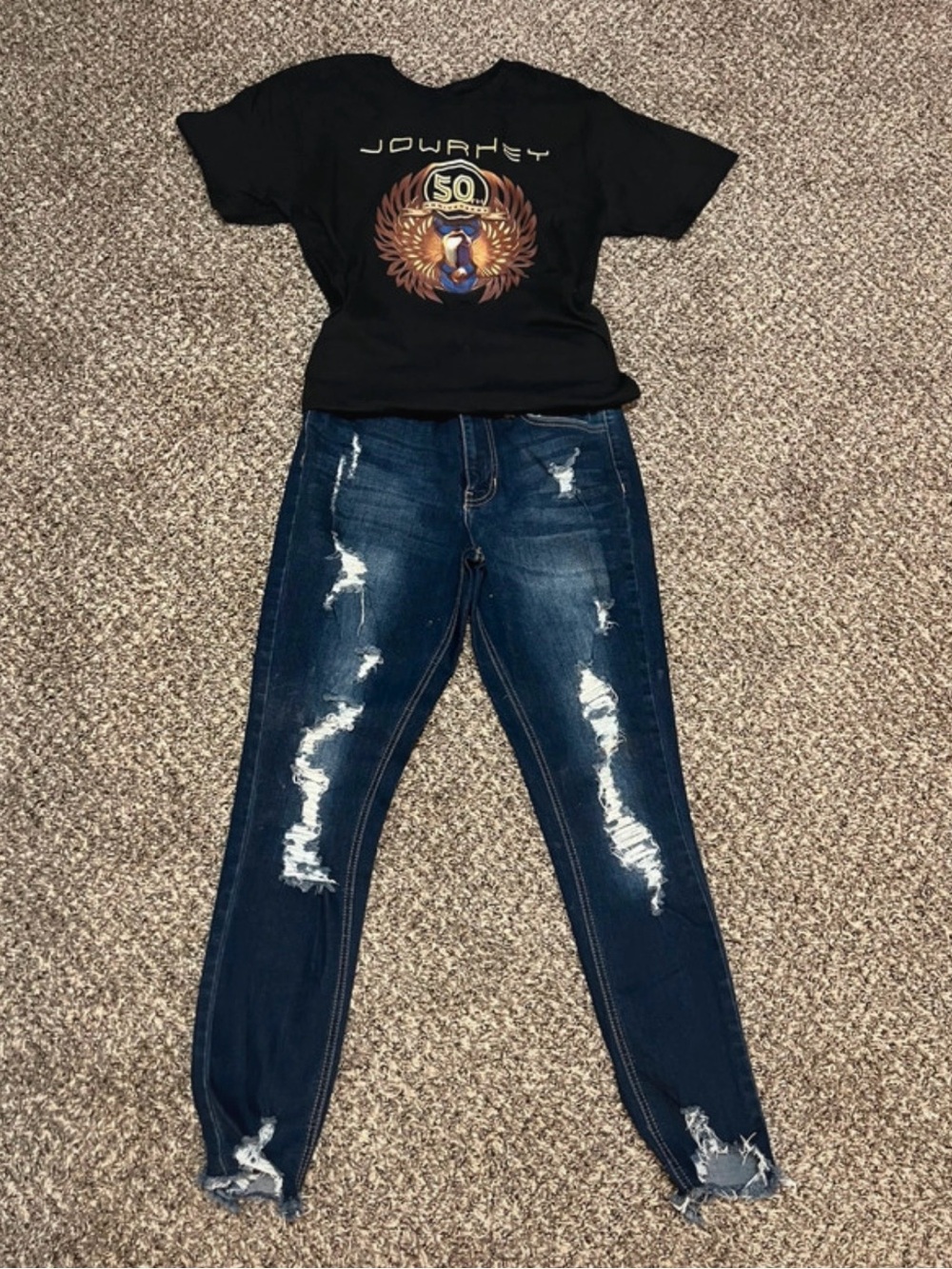 Hydraulic Dark Blue Distressed Skinny Jeans